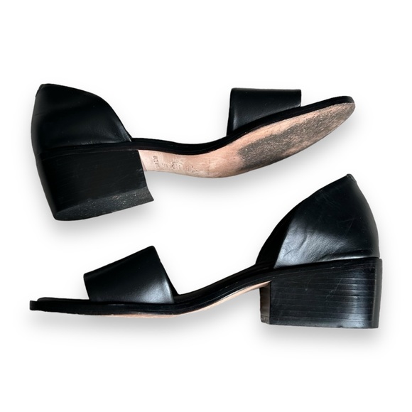 Steven Alan Women’s Wander Black Leather D'Orsay Block Heel Sandal Size 6 B - Picture 6 of 9